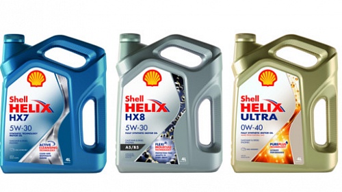 Изменение дизайна канистр Shell Helix