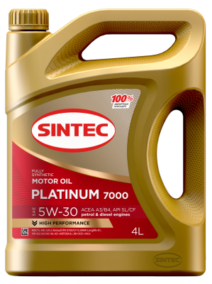 SINTEC PLATINUM 7000 5W-30 A3/B4 SL/CF